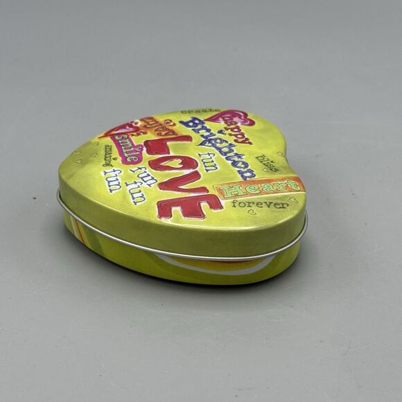 Brighton Heart Shaped Tin Trinket Jewelry Box Empty Love Romance 4.75" - Picture 8 of 8